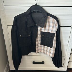 SHEIN Cropped Flannel/Jacket